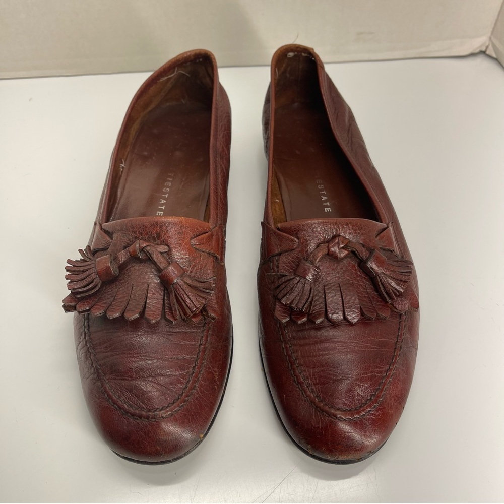 Brown Leather Tassel Loafers Size 6.5 Men’s